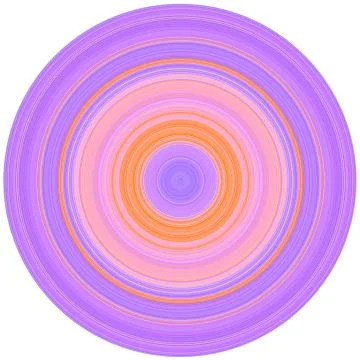 Crisp Line Circles Illustrazione stock