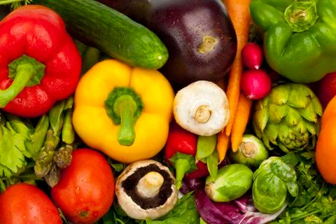 Crisp summer vegetables Stock Photos