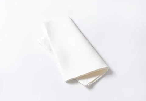 Crisp white paper envelope with folded flap Stock Photos