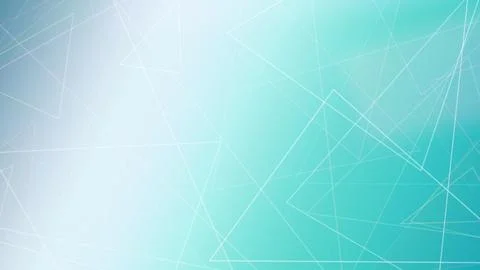 Crisp white triangular and line outlines over a cyan blue gradient create a.. Stock Illustration
