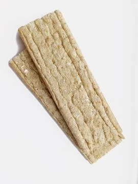 Crispbreads on a white background Stock Photos