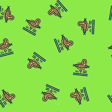 Crispr casediting cryptogenetics vector seamless pattern イラスト素材