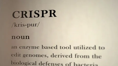 CRISPR Definition Stock Footage 94828540