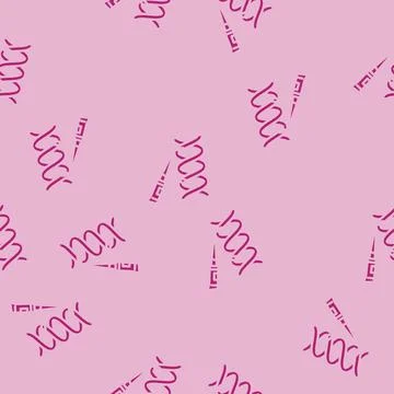 Crispr tool genetic engineering glyph vector seamless pattern Stockillustratie