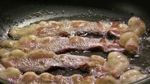 Crispy Bacon Stock Footage 8575745