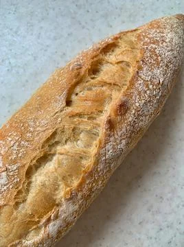 Crispy baguette Stock Photos