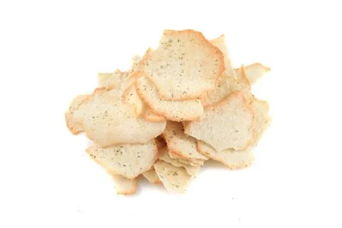Crispy baked chips Stock Photos