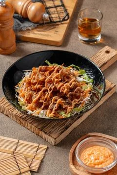 Crispy beef fillet 스톡 사진