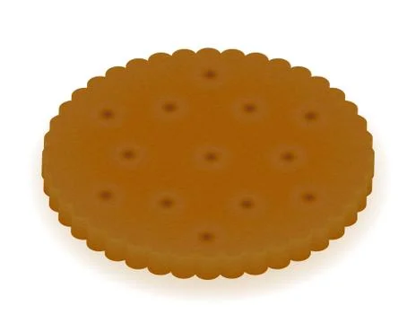 Crispy biscuit cookie vector illustration Stock Illustration