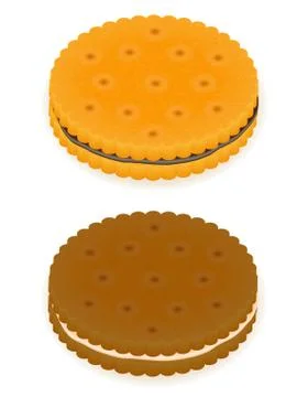 Crispy biscuit cookie vector illustration Stock Illustration