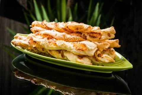 Crispy bread sticks Foto stock