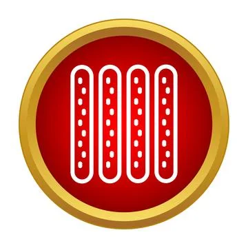 Crispy bread sticks snack food icon design Stock Illustration