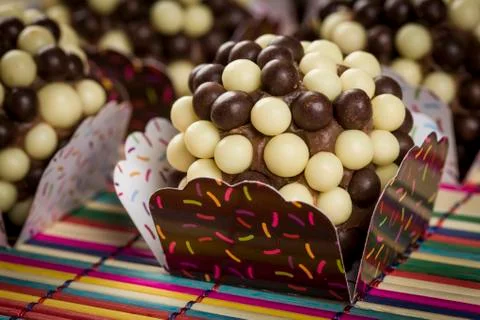Crispy brigadeiro Stock Photos