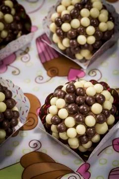 Crispy brigadeiro Stock Photos
