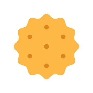 Crispy cheese cracker isolated on white background Stock Illustration