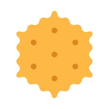 Crispy cheese cracker isolated on white background Stock Illustration