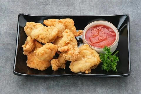 Crispy chicken fillets  Stock Photos