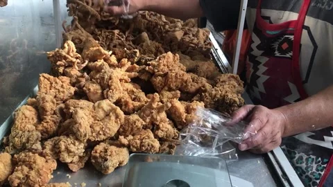 Crispy chicken Stock Footage 224869806