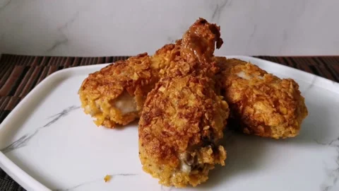 Crispy Chicken Legs Stock Footage 161006122