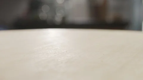 Crispy chicken nuggets fall on the table. Slow motion video Stock Footage 120083050