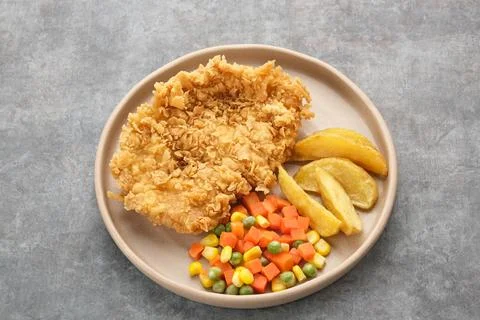 Crispy Chicken Steak Stock Photos