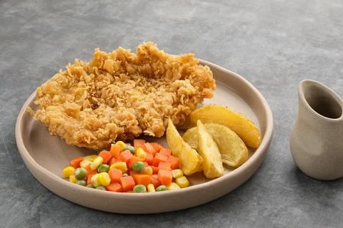Crispy Chicken Steak Stock Photos