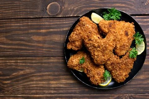 Crispy chicken wings Stock Photos