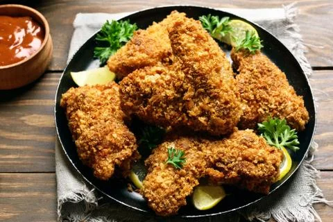 Crispy chicken wings 写真素材