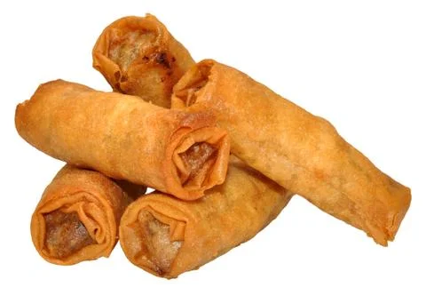 Crispy Chinese Spring Rolls Stock Photos
