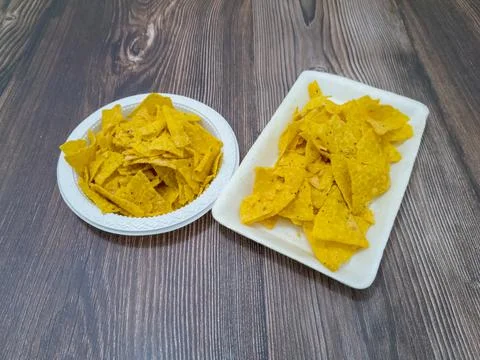 Crispy chips Stock Photos