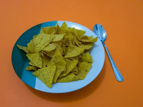 Crispy chips Foto stock