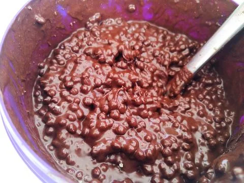 Crispy Chocolate Stock-Fotos