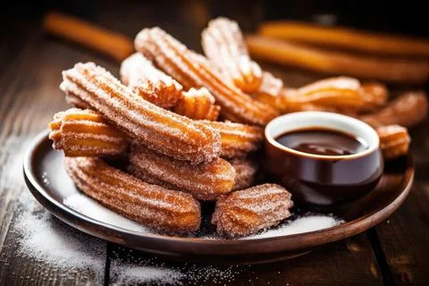 Crispy Churros Stock Photos