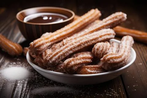 Crispy Churros Stock Photos