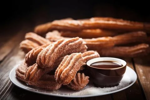 Crispy Churros Stock Photos
