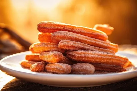 Crispy Churros Stock Photos