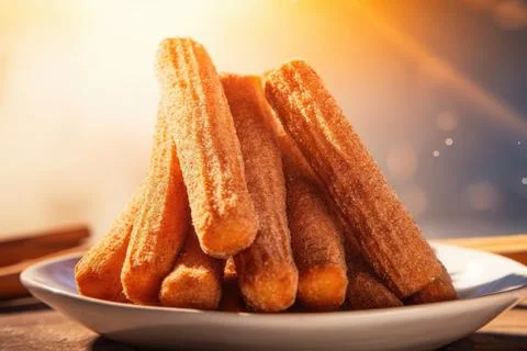 Crispy Churros Stock Photos
