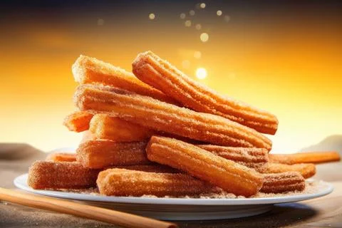 Crispy Churros Stock Photos