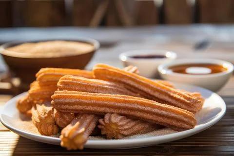 Crispy Churros Stock Photos