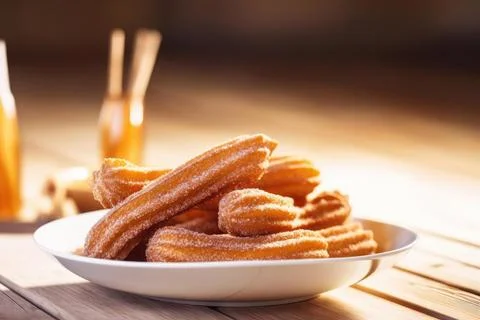 Crispy Churros Stock Photos