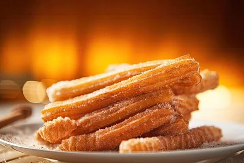 Crispy Churros Stock Photos