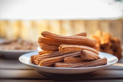 Crispy Churros Stock Photos