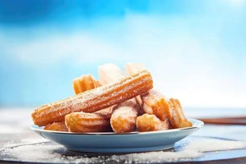 Crispy Churros Stock Photos