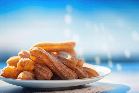 Crispy Churros Stock Photos