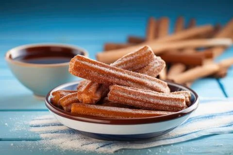 Crispy Churros Stock Photos