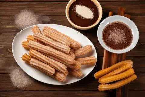 Crispy Churros Stock Photos