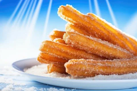 Crispy Churros Stock Photos