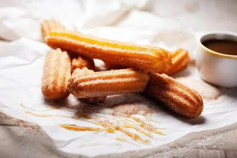 Crispy Churros Stock Photos