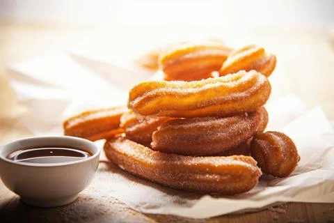 Crispy Churros Stock Photos