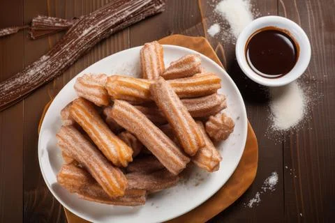 Crispy Churros Stock Photos